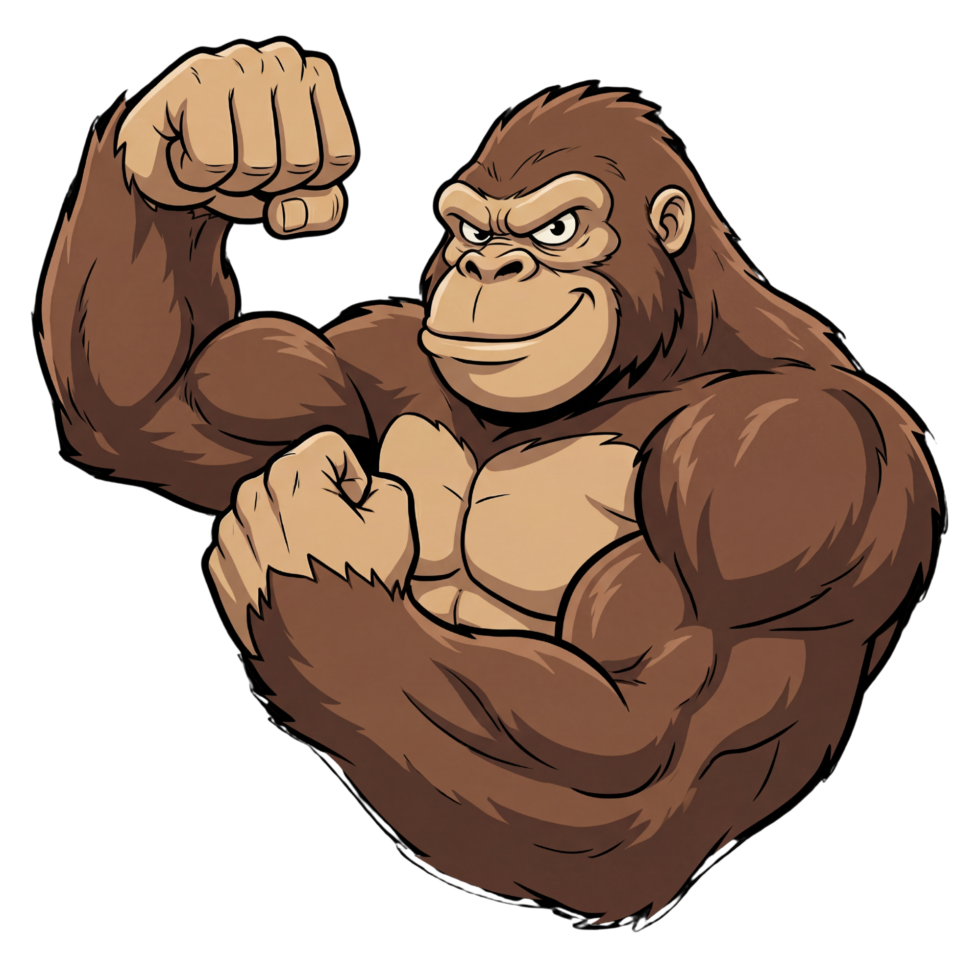 MonkeWorld stretchy monkey flexing